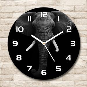 Skleněné hodiny kulaté Africký slon pl_zso_30_f_49228540