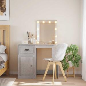 VidaXL Toaletní stolek s LED osvětlením 90 x 42 x 132,5 cm [834977] Barva: Betonová šedá