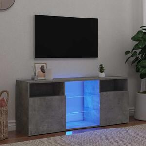 VidaXL TV skříňka s LED osvětlením 120x30x50 cm [804301] Barva: Betonová šedá