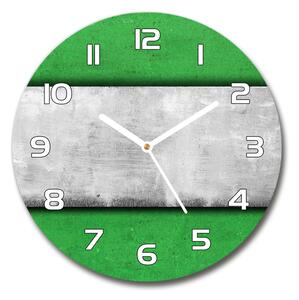 Skleněné hodiny kulaté Zelená zeď pl_zso_30_f_51823590