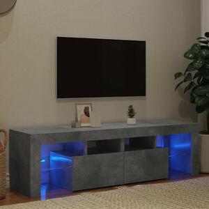 VidaXL TV skříňka s LED osvětlením 140 x 36,5 x 40 cm [804371] Barva: Betonová šedá