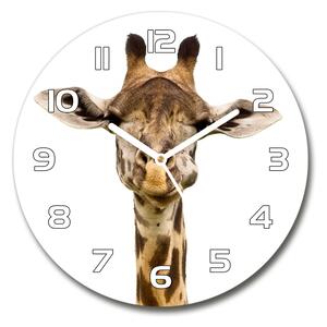 Skleněné nástěnné hodiny kulaté Žirafa pl_zso_30_f_53003309