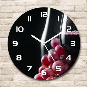 Skleněné hodiny na stěnu Hrozny a víno pl_zso_30_f_52977492