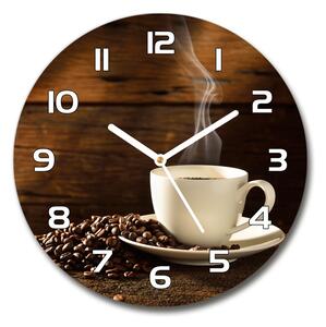 Skleněné hodiny na stěnu Šálek kávy pl_zso_30_f_54604060
