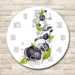 Skleněné hodiny na stěnu Borůvky s ledem pl_zso_30_f_54963979