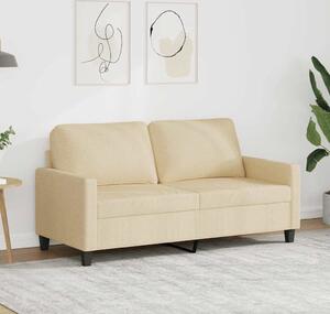 VidaXL 2místná pohovka 140 cm textil [359165] Barva: krémová