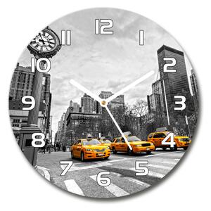 Skleněné hodiny kulaté Taxi New York pl_zso_30_f_58379614