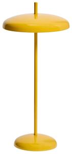 Kave Home Žlutá kovová nabíjecí LED lampa Porte