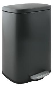 Spirella pedálový odpadkový koš AKIRA, matná šedá ocel, soft-close, 30 L
