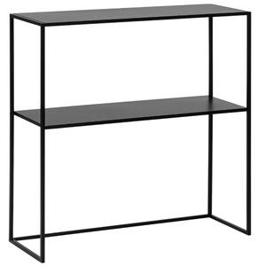 Bizzotto Černý kovový toaletní stolek Alrik 78 x 27 cm