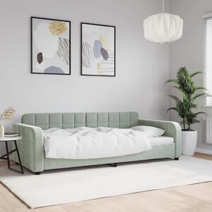VidaXL Válenda 90 x 200 cm samet [354061] Barva: světle šedá