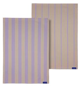 Bavlněné utěrky v sadě 2 ks 50x70 cm Stripes – Mette Ditmer Denmark