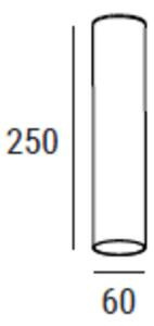 ZAHO Stropní svítidlo STRAW 1xGU10, v. 250 mm Barva: Bílá