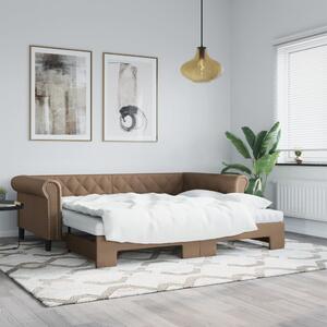 VidaXL Válenda s přistýlkou 90 x 200 cm umělá kůže [3197726] Barva: cappuccino