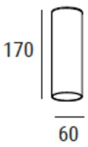 ZAHO Stropní svítidlo STRAW 1xGU10, v. 170 mm Barva: Bílá
