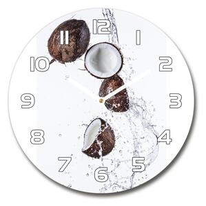 Skleněné hodiny kulaté Kokos s vodou pl_zso_30_f_62993511