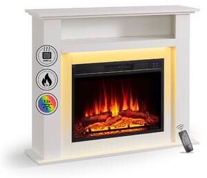 Elektrický krb BALDERIA Liora – výkon až 2000 W, bílý