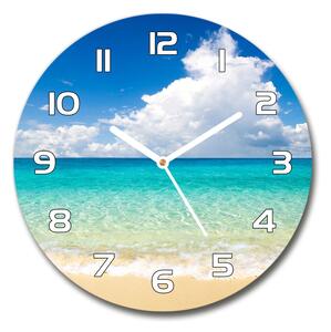 Skleněné hodiny kulaté Rajská pláž pl_zso_30_f_64837925