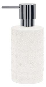 Spirella dávkovač mýdla RELIEF, bílý, porcelán, 300 ml