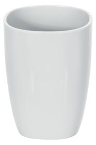 Spirella kelímek na zubní kartáčky PURE, bílý, plast