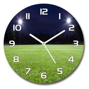 Skleněné hodiny kulaté Fotbalové hřiště pl_zso_30_f_65103124