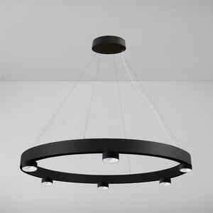 ZAHO Závěsné LED svítidlo BEE, 31W, ø 983 mm, 20° Barva: Bílo-černá, Teplota světla: 3000K - teplá bílá, Stmívání, řízení: ON/OFF (bez stmívání)