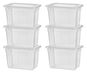 Livarno home Úložný box s víkem, 5 l, 6 kusů (100397753)