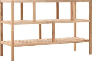 VidaXL Koupelnový regál masivní ořechové dřevo 100 x 40 x 65 cm [247100]