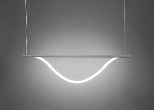 ZAHO Závěsné LED svítidlo SPRITZER 2, 34W, d. 140 cm Barva: Šedá, Teplota světla: 3000K - teplá bílá, Stmívání, řízení: ON/OFF (bez stmívání)