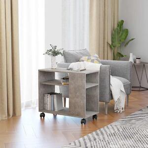 VidaXL Odkládací stolek 70 x 35 x 60,5 cm, konstrukční dřevo [802128] Barva: Betonová šedá