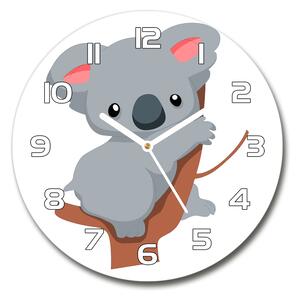 Skleněné hodiny kulaté Koala na stromě pl_zso_30_f_66617317