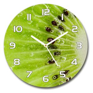 Skleněné nástěnné hodiny kulaté Kiwi pl_zso_30_f_67162624