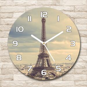 Skleněné hodiny kulaté Eiffelova věž Paříž pl_zso_30_f_67211214