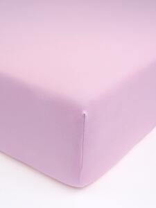 MK Lůžkoviny Jersey prostěradlo do postýlky s elastanem 70 × 140 cm – růžová