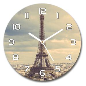 Skleněné hodiny kulaté Eiffelova věž Paříž pl_zso_30_f_67211214