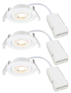 Sada tří bodových LED svítidel Nordlux Monolo 3-Kit Barva: Bílá