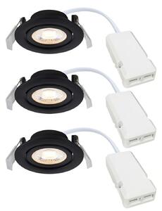 Sada tří bodových LED svítidel Nordlux Monolo 3-Kit Barva: Černá