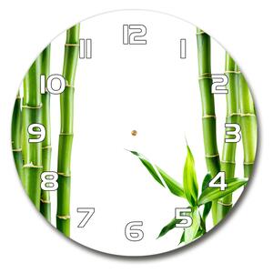 Skleněné nástěnné hodiny kulaté Bambus pl_zso_30_f_68827460