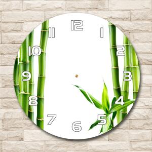 Skleněné nástěnné hodiny kulaté Bambus pl_zso_30_f_68827460