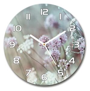 Skleněné hodiny kulaté Divoké květiny pl_zso_30_f_68608156