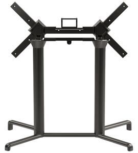 Nardi Antracitově šedá hliníková stolová sklápěcí podnož Scudo Double 72 cm