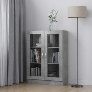 VidaXL Vitrína 82,5 x 30,5 x 115 cm kompozitní dřevo [802755] Barva: Betonová šedá
