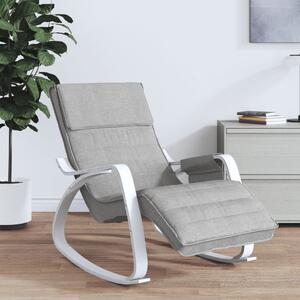 VidaXL Houpací křeslo textil [351074] Barva: Světle šedá a bílá