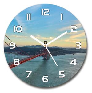 Skleněné hodiny kulaté Most San Francisco pl_zso_30_f_73939513