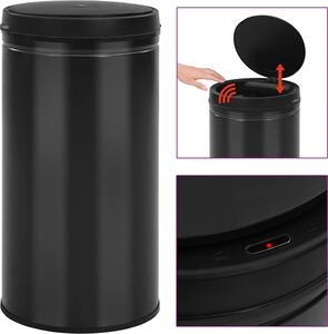 VidaXL Odpadkový koš s automatickým senzorem 60l uhlíková ocel [322695] Barva: Černá