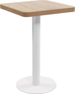 VidaXL Bistro stolek světle hnědý 50 x 50 cm MDF [286426] Barva: světle hnědá a bílá