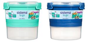 Sistema® TO GO™ Dóza na oběd s miskou a vidličkou 965 ml, mix barev