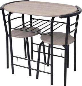 VidaXL Snídaňový barový set MDF [243002] Barva: Černá