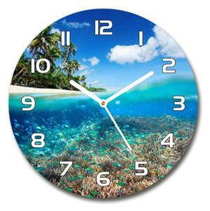 Skleněné hodiny na stěnu Korálový útes pl_zso_30_f_78236057