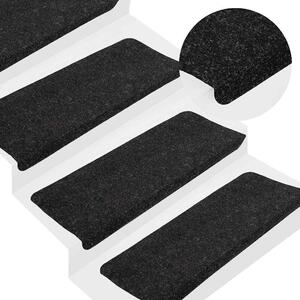 VidaXL Samolepicí nášlapy na schody 15 ks 65x24,5x3,5 cm [343478] Barva: antracitová
